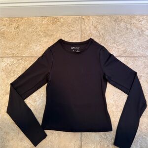SPANX NWOT Women's Black Long Sleeve Tee